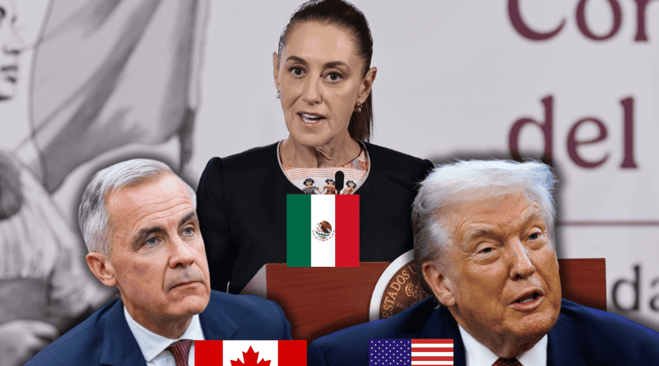 Las reuniones, que se prevén breves, ocurrirán después de que Trump indicó que posiblemente dejará expirar el T-MEC. EFE/EPA/J. Méndez/W. Oliver/S. Thew