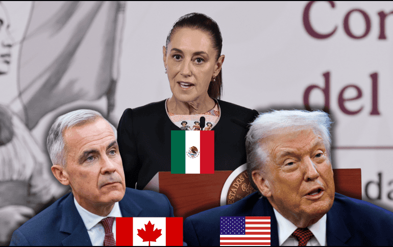 Las reuniones, que se prevén breves, ocurrirán después de que Trump indicó que posiblemente dejará expirar el T-MEC. EFE/EPA/J. Méndez/W. Oliver/S. Thew