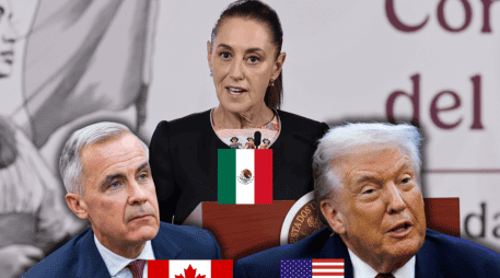 Las reuniones, que se prevén breves, ocurrirán después de que Trump indicó que posiblemente dejará expirar el T-MEC. EFE/EPA/J. Méndez/W. Oliver/S. Thew