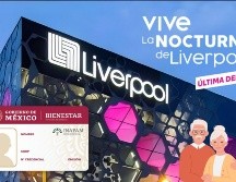 La Venta Nocturna de Liverpool permitirá a los adultos mayores con tarjeta Inapam obtener beneficios y descuentos especiales. ESPECIAL