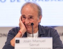 Serrat estuvo presente en la FIL Guadalajara como parte del encuentro “Mil Jóvenes con…”. EL INFORMADOR/ A. NAVARRO.