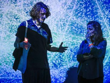 Tatiana Halbach y Søren Christensen presentaron "Espacio onírico. Un viaje inmersivo por la creatividad digital de Cataluña". EL INFORMADOR/J.ACOSTA