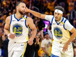 Los Warriors reunieron por primera vez a Stephen y Seth Curry, cerrando así la lista más reciente de hermanos que han jugado juntos en la NBA. INSTAGRAM/ @stephencurry30.