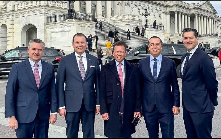 El gobernador de Jalisco visitó el Capitolio para fortalecer la presencia del estado en el extranjero y fomentar relaciones diplomáticas y comerciales. CORTESÍA.