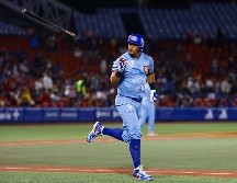 Reynaldo Rodríguez comienza a recorrer las bases después de pegar un jonrón. El colombiano produjo tres de las cuatro carreras de los Charros. CORTESÍA/Charros de Jalisco