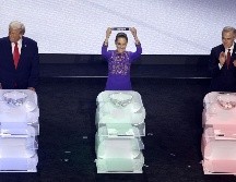 A diferencia de su asistencia para este sorteo de la Copa del Mundo, la Presidenta no estará en la inauguración del Mundial 2026. EFE/S. THEW