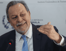 El director regional de ONU Turismo para las Américas Gustavo Santos, habla durante la presentación del Plan Maestro de Turismo Sostenible de Guatemala.  EFE/ Mariano Macz