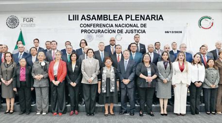 Ernestina Godoy participa en la Conferencia Nacional de Procuración de Justicia, donde fiscalías del país acordaron reforzar la investigación, el intercambio de información y la consolidación de sistemas. ESPECIAL