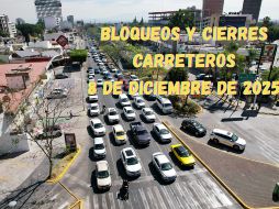 Bloqueos y cierres de carreteras en México este 8 de diciembre de 2025. EL INFORMADOR / ARCHIVO