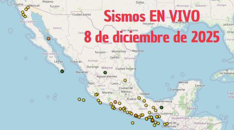 Sismos en México | EN VIVO | 8 de diciembre de 2025. ESPECIAL / SSN