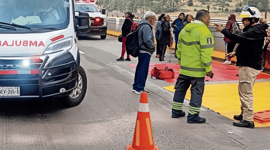Más tarde, en la misma autopista México-Puebla, ser registro otro accidente sin que se reportaran personas lesionadas. SUN / ESPECIAL