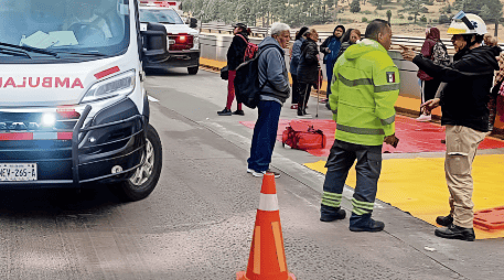 Más tarde, en la misma autopista México-Puebla, ser registro otro accidente sin que se reportaran personas lesionadas. SUN / ESPECIAL