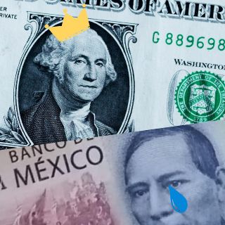 Peso mexicano cae ante el precio del dólar este 8 de diciembre