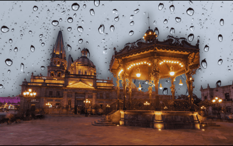 La posibilidad de que la lluvia se presente en Guadalajara el martes 9 de diciembre es mayor a las 05:00 de la tarde. ESPECIAL / CANVA