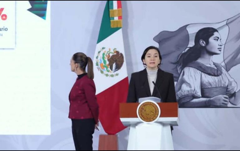 En Palacio Nacional, la secretaria Ejecutiva del Sistema Nacional de Seguridad Pública detalló que siete entidades concentraron el 51% del total de homicidios dolosos del país. SUN / F. ROJAS