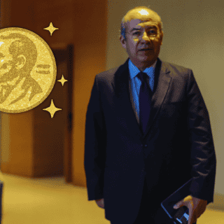 Calderón presume invitación al Premio Nobel, pero él declina