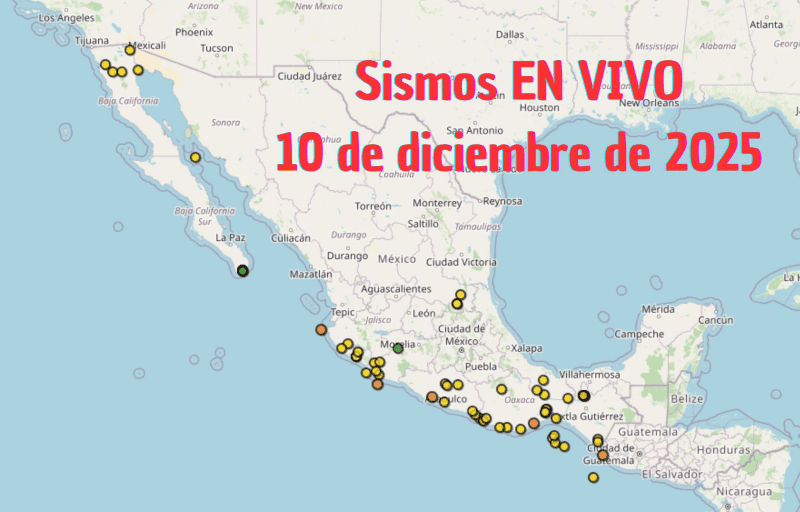  Monitoreo EN VIVO de los temblores en México. ESPECIAL / SSN