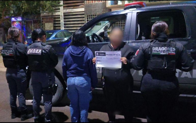 La adolescente se encontraba en buen estado de salud y volvió a casa tras ser reportada como desaparecida el pasado 8 de diciembre. ESPECIAL / Policía del Estado