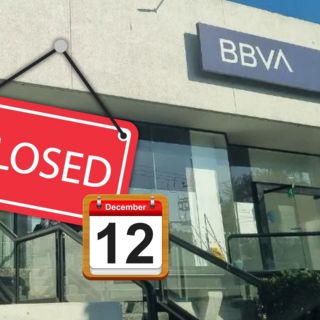 No solo el 12, estas son las fechas de diciembre en que no abren los bancos