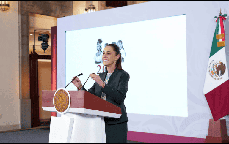 El diario estadounidense resaltó el estilo sofisticado de Sheinbaum al vestir. ESPECIAL/Presidencia de México