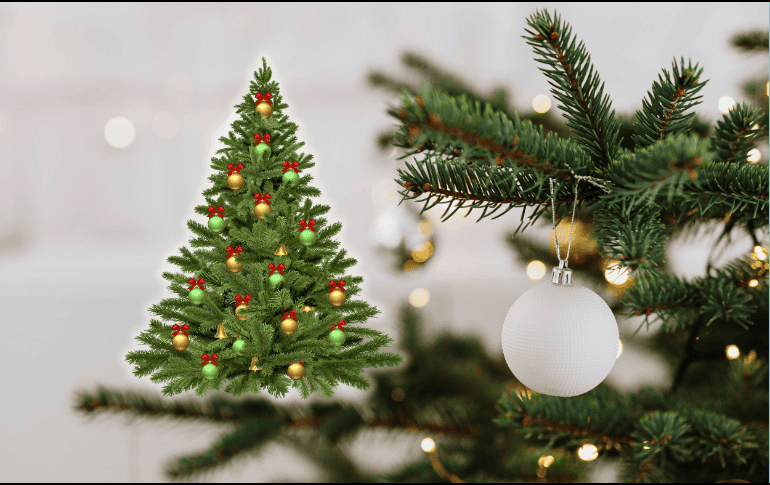 El árbol artificial suele considerarse una alternativa práctica, aunque su fabricación presenta procesos altamente contaminantes. ESPECIAL/Canva