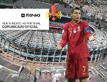 Esto dice el comunicado de Fanki en donde se anuncia la cancelación de la preventa del México vs Portugal del día de hoy. SUN / EFE / ARCHIVO