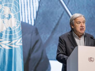 Guterres felicitó a Machado por el Nobel 2025 y destacó su labor democrática y de unidad en Venezuela. EFE/ Fraga Alves