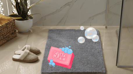 Optar por modelos con respaldo antideslizante extraíble facilita el lavado y prolonga la vida útil del tapete. CANVA