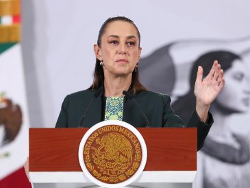 En la Mañanera del Pueblo de este jueves, Sheinbaum fue cuestionada sobre si tenía alguna opinión por el reconocimiento a Corina Machado. EFE/M. Guzmán