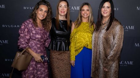 Karla Sáenz, Susana Zavala, Renata Larios y Lourdes Llamas. GENTE BIEN JALISCO / Presentación relojes BVLGARI by Macame