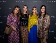 Karla Sáenz, Susana Zavala, Renata Larios y Lourdes Llamas. GENTE BIEN JALISCO / Presentación relojes BVLGARI by Macame