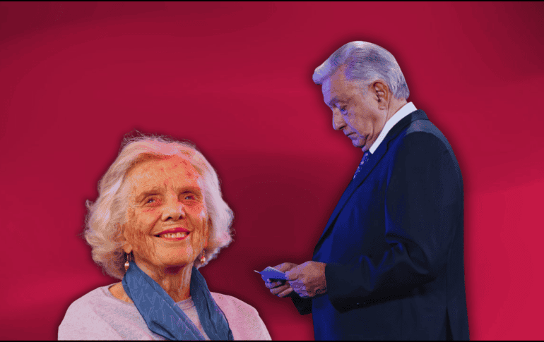 Elena Poniatowska no eludió la pregunta sobre su valoración del movimiento que fundó López Obrador. SUN / ARCHIVO