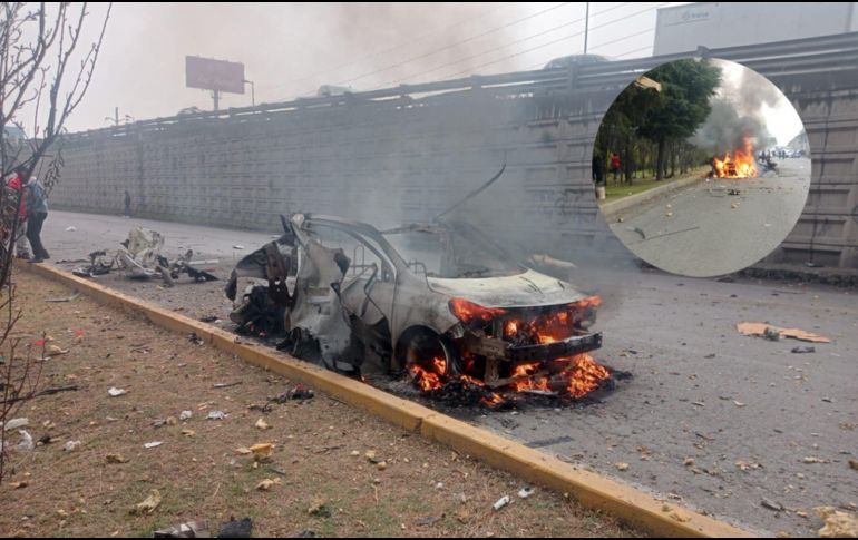 En el lugar fueron atendidas varias personas que resultaron lesionadas por la explosión, hasta el momento se desconoce su estado de salud. ESPECIAL / FACEBOOK Coordinación Municipal de Protección Civil y Bomberos Lerma