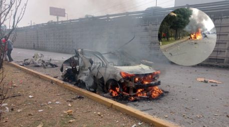 En el lugar fueron atendidas varias personas que resultaron lesionadas por la explosión, hasta el momento se desconoce su estado de salud. ESPECIAL / FACEBOOK Coordinación Municipal de Protección Civil y Bomberos Lerma