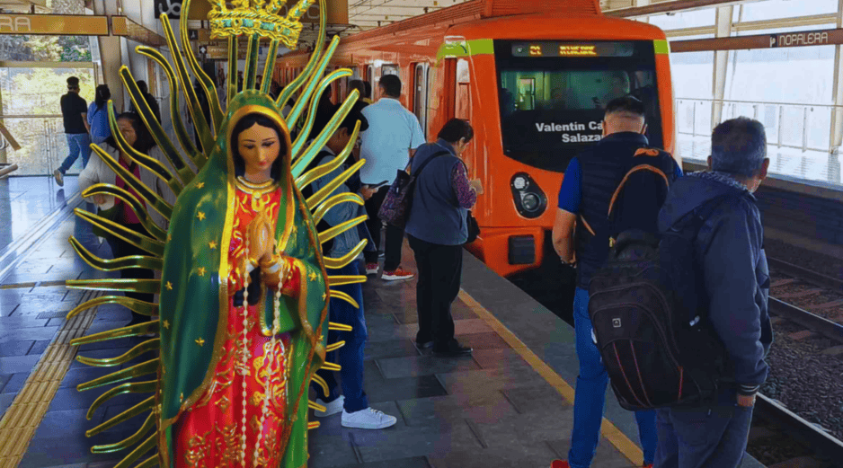 La estación Basílica de la línea 6 permanecerá abierta este 11 y 12 de diciembre para facilitar la movilidad de peregrinos. SUN /  ARCHIVO