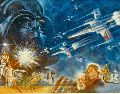 La pintura donde aparecen “Luke Skywalker”, “Leia” y “Darth Vader” por primera vez. AP