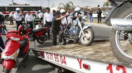 La mayoría de las motocicletas llevadas al corralón son abandonadas por sus dueños. EL INFORMADOR/Archivo
