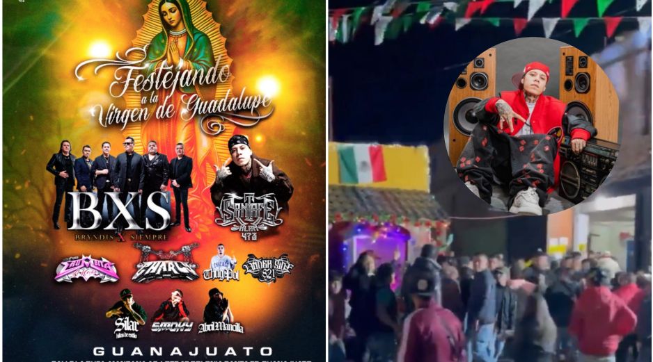 En las imágenes difundidas a través de redes sociales se observa cómo el conflicto inicia a las espaldas de Santa Fe Klan, mientras se cantaban Las Mañanitas. ESPECIAL / INSTAGRAM santa_fe_klan_473