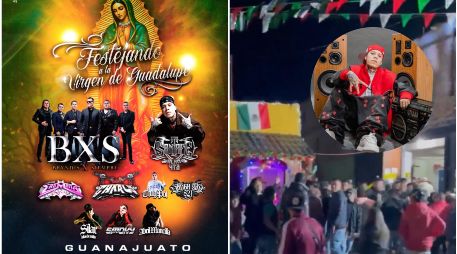 En las imágenes difundidas a través de redes sociales se observa cómo el conflicto inicia a las espaldas de Santa Fe Klan, mientras se cantaban Las Mañanitas. ESPECIAL / INSTAGRAM santa_fe_klan_473