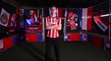 Con raíces en San Juan de los Lagos, Jalisco, Brian Gutiérrez subrayó la emoción que se vive en su familia por verlo ahora defender los colores rojiblancos.  ESPECIAL / Chivas