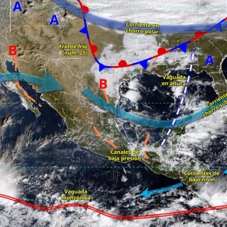 SMN alerta por frente frío 21 con lluvias fuertes y heladas en México esta semana