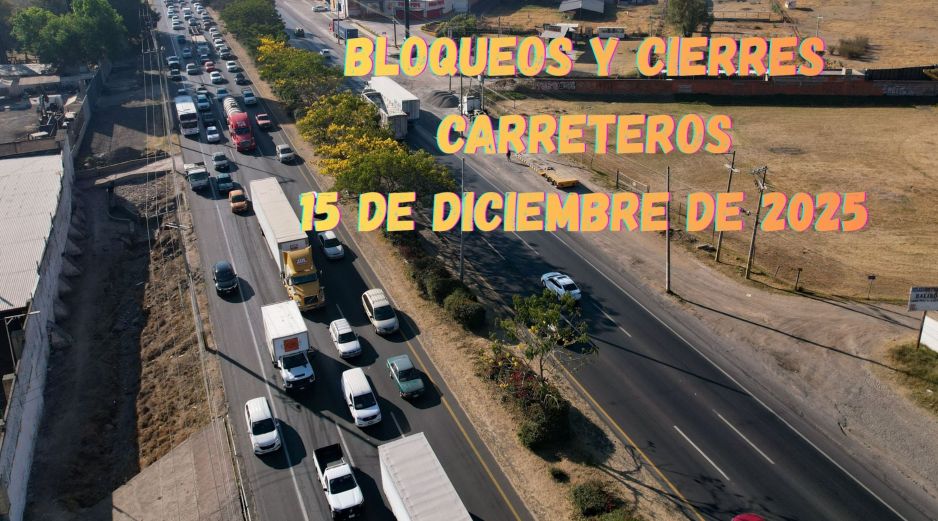 Bloqueos y cierres de carreteras en México este 15 de diciembre de 2025. EL INFORMADOR / ARCHIVO