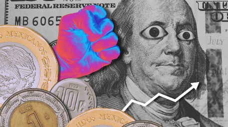 Recuerda que la cotización del dólar cambia a lo largo del día, por lo que su precio final de compra y venta puede variar; de momento, el peso mexicano es vencedor gracias al Banxico. ESPECIAL / Canva