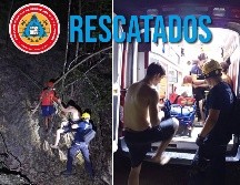 Los elementos de Protección Civil y Bomberos de Puerto Vallarta brindaron atención prehospitalaria en el sitio y posteriormente realizaron maniobras de rescate. ESPECIAL / FACEBOOK Protección Civil y Bomberos Puerto Vallarta