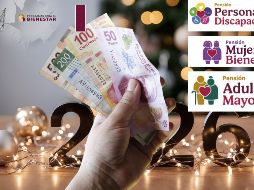 Para 2026, se proyecta un aumento en el monto de los pagos correspondientes a los diferentes programas de la Pensión Bienestar. ESPECIAL / CANVA y Programas del Bienestar