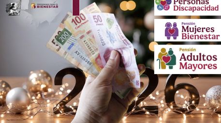 Para 2026, se proyecta un aumento en el monto de los pagos correspondientes a los diferentes programas de la Pensión Bienestar. ESPECIAL / CANVA y Programas del Bienestar