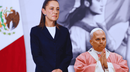 Sheinbaum afirma que el Papa León XIV envió muchos saludos al pueblo mexicano. EFE / M. Guzmán / ARCHIVO