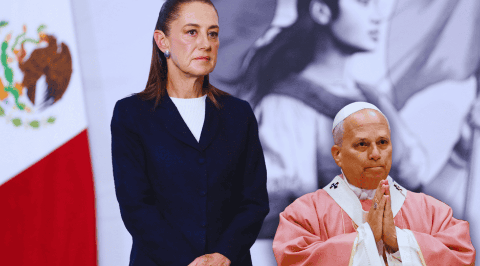 Sheinbaum afirma que el Papa León XIV envió muchos saludos al pueblo mexicano. EFE / M. Guzmán / ARCHIVO