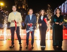 El Gobernador, Pablo Lemus, pidió no perder la “capacidad de impresionarnos” con las decoraciones que adornan el Centro. EL INFORMADOR/ J. Acosta