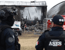 Protección Civil del Estado de México dio a conocer a las 14:26 horas que el incendio fue controlado y se realizaron labores de enfriamiento y remoción. SUN / A. VARGAS